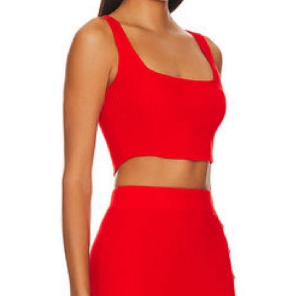 NWT LITA BY CIARA FIERY RED CROP TOP